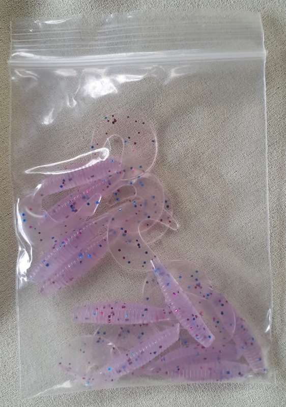 Soft Plastic Fishing Lures 10pc Light Purple