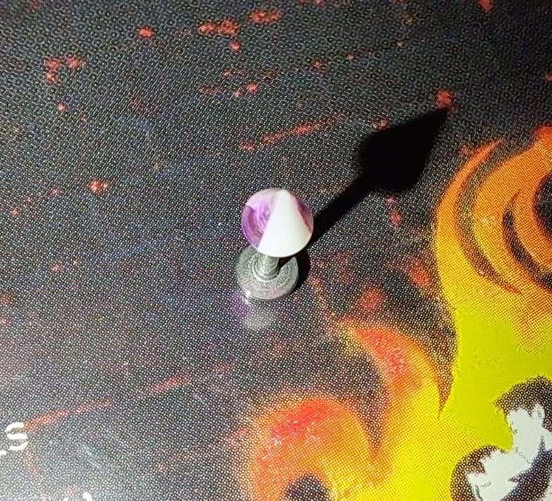 Cone Piercing Stud - Dual Colour, Assorted Colours