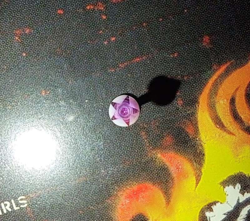 Cone Piercing Stud - Purple Star