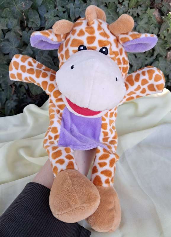 Plush Giraffe Hand Puppet