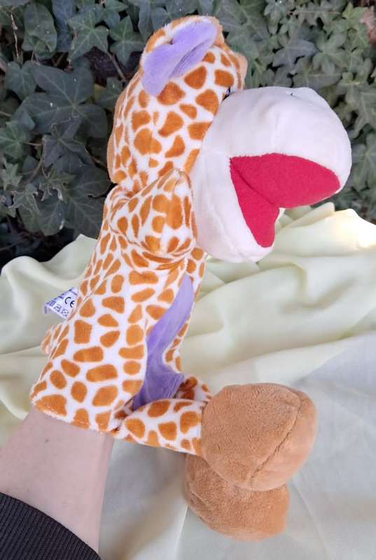 Plush Giraffe Hand Puppet