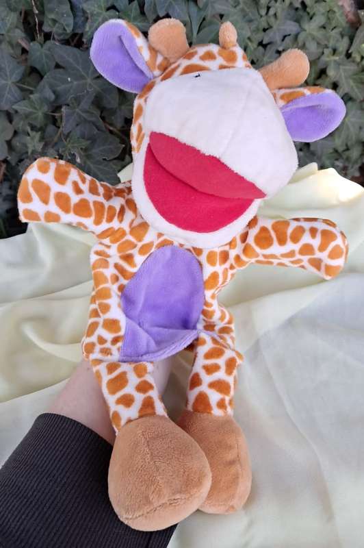 Plush Giraffe Hand Puppet