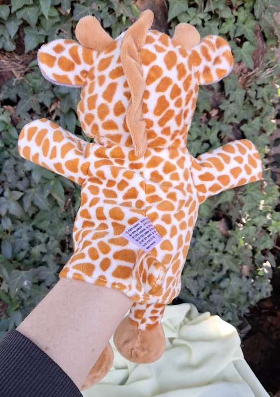 Plush Giraffe Hand Puppet