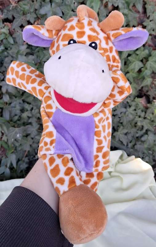 Plush Giraffe Hand Puppet
