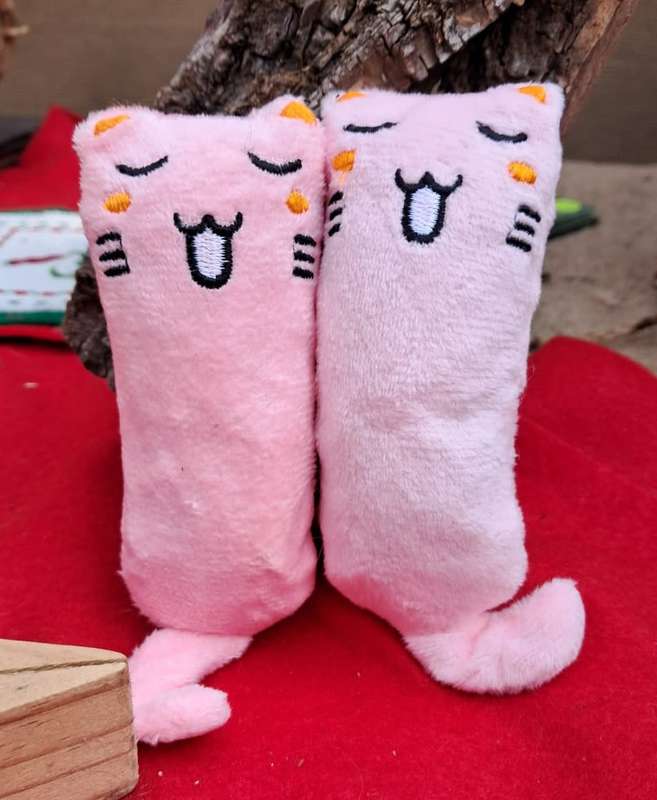 Plush Emotion Cat Toy - Pink