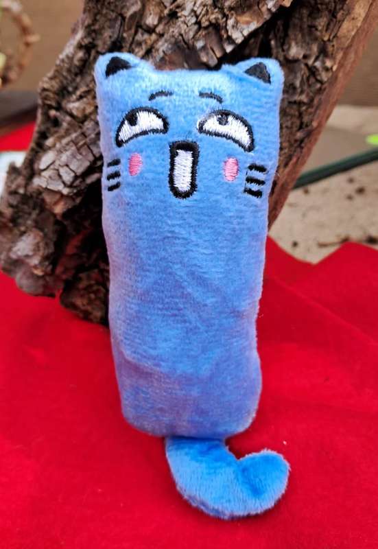 Plush Emotion Cat Toy - Blue