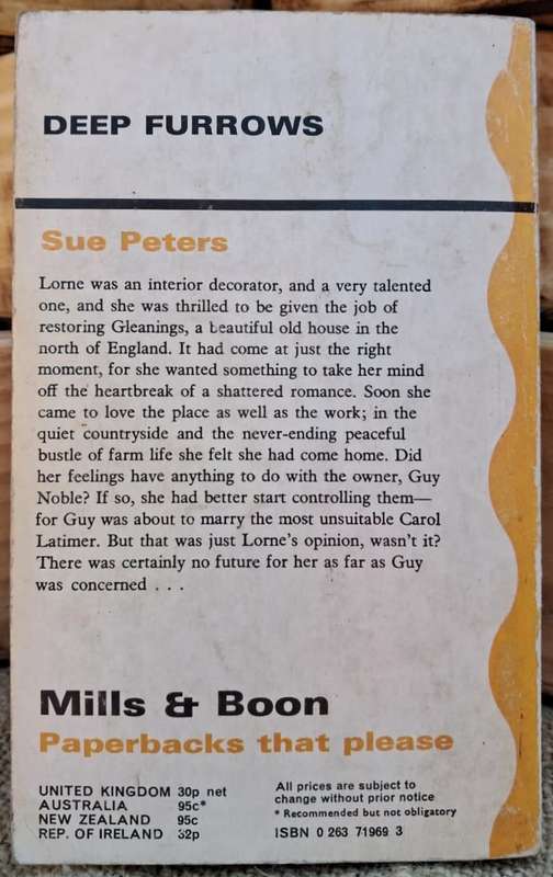 Mills and Boon - Deep furrows (1975)