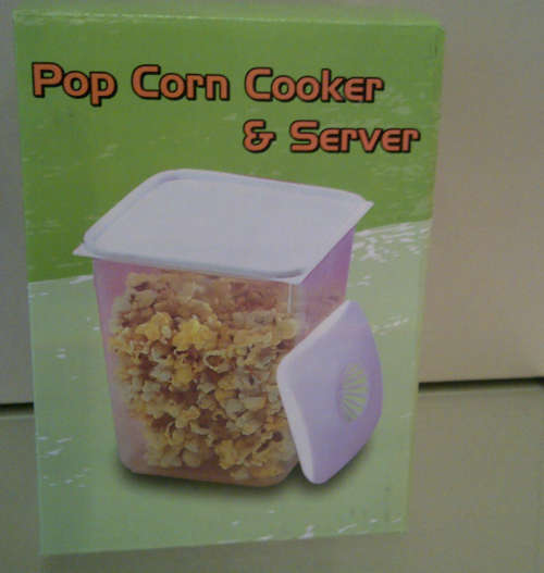 Microwave pop corn cooker & server