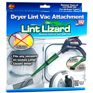 LINT LIZARD  REMOVES YEARS OF LINT BUILD UP AS SEEN ON TV