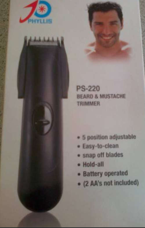 BEARD AND MUSTACHE TRIMMER