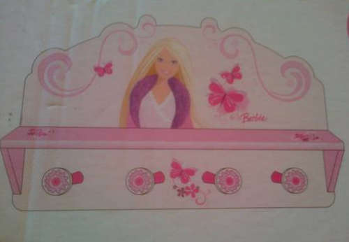 BARBIE WOODEN WALL SHELF
