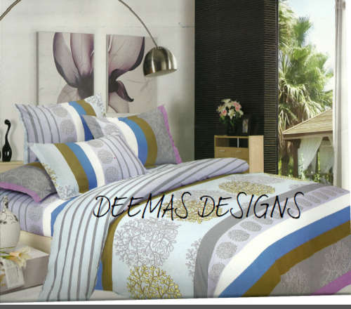 6 PIECE QUEEN SIZE COTTON FEEL DUVET COVER SET A MUST HAVE