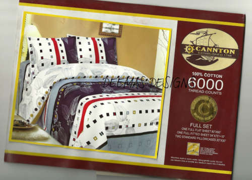 4 Piece 100% cotton sheets and pillow case set