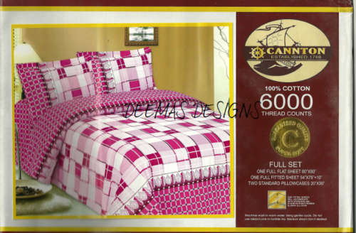 4 Piece 100% cotton sheets and pillow case set