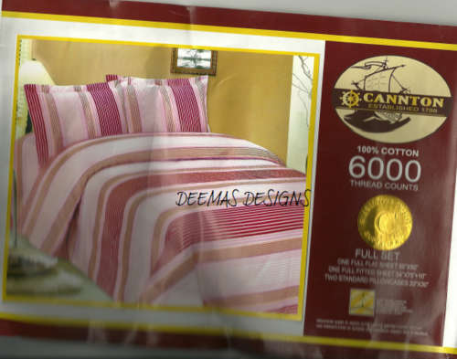 4 Piece 100% cotton sheets and pillow case set