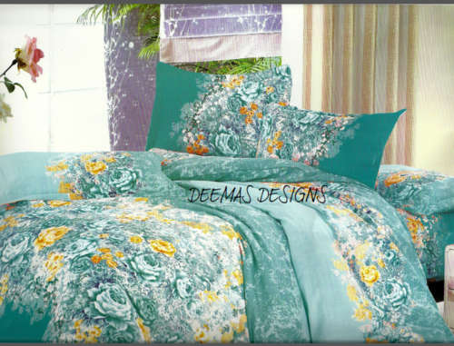 6 PIECE QUEEN SIZE COTTON FEEL DUVET COVER SET A MUST HAVE