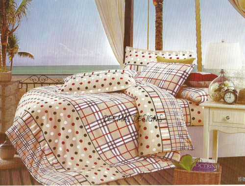 6 PIECE QUEEN SIZE COTTON FEEL DUVET COVER SET A MUST HAVE