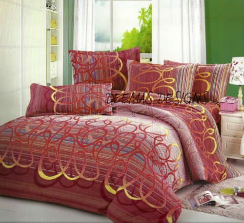 6 PIECE QUEEN SIZE COTTON FEEL DUVET COVER SET A MUST HAVE