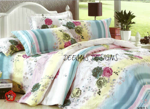 6 PIECE QUEEN SIZE COTTON FEEL DUVET COVER SET A MUST HAVE