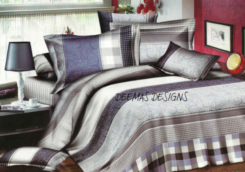 6 PIECE QUEEN SIZE COTTON FEEL DUVET COVER SET A MUST HAVE