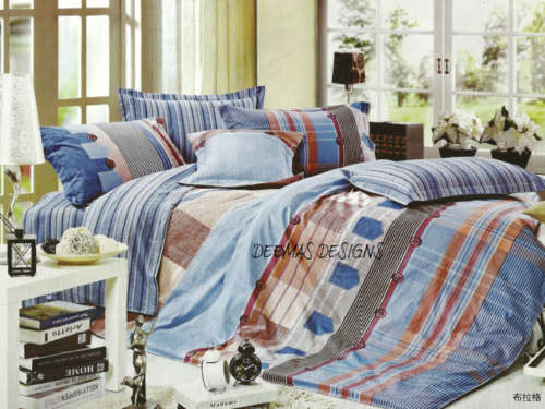 6 PIECE QUEEN SIZE COTTON FEEL DUVET COVER SET A MUST HAVE