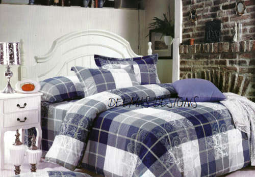 6 PIECE QUEEN SIZE COTTON FEEL DUVET COVER SET A MUST HAVE