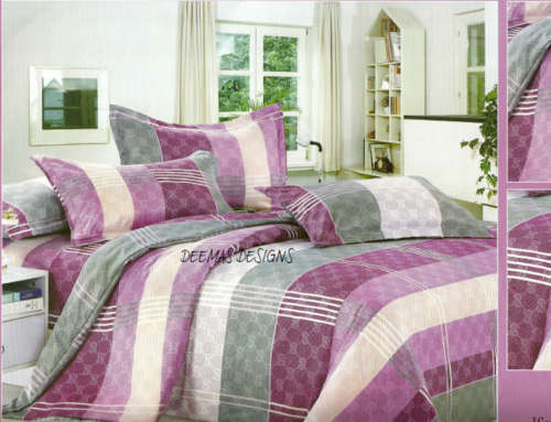 6 PIECE QUEEN SIZE COTTON FEEL DUVET COVER SET A MUST HAVE