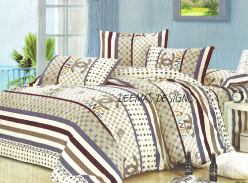 6 PIECE QUEEN SIZE COTTON FEEL DUVET COVER SET A MUST HAVE