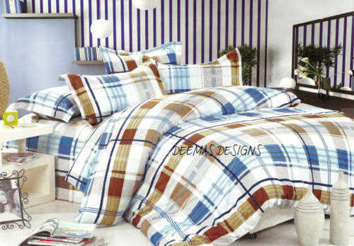 6 PIECE QUEEN SIZE COTTON FEEL DUVET COVER SET A MUST HAVE