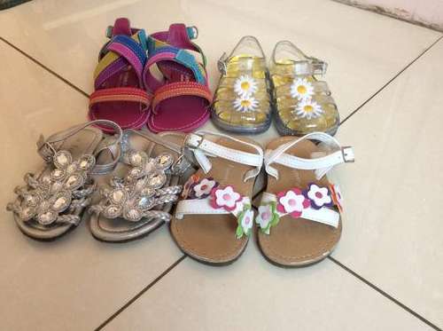 4 pairs of woolwoths sandals size 5