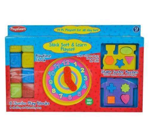 3 in 1 STACK, SORT AND LERN PLAY SET