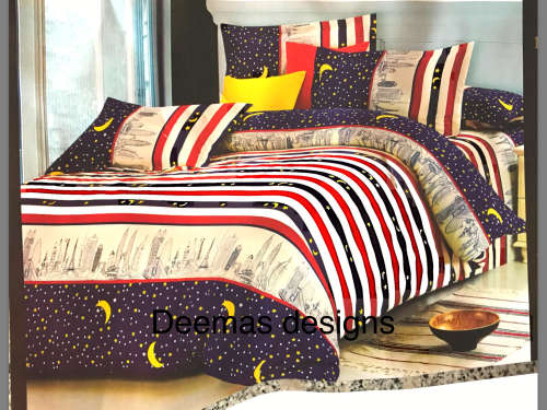 6 PIECE QUEEN SIZE COTTON FEEL DUVET COVER SET A MUST HAVE