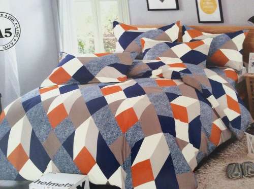 6 PIECE QUEEN SIZE COTTON FEEL DUVET COVER SET A MUST HAVE