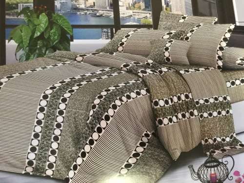 6 PIECE QUEEN SIZE COTTON FEEL DUVET COVER SET A MUST HAVE
