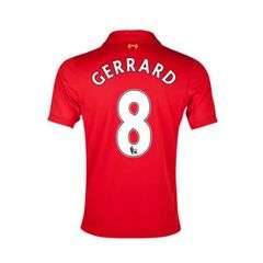 LIVERPOOL HOME 2012/2013 - GERRARD SIZE XL