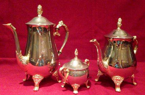 24 Carat GOLDPLATED ELWECO TEA SET