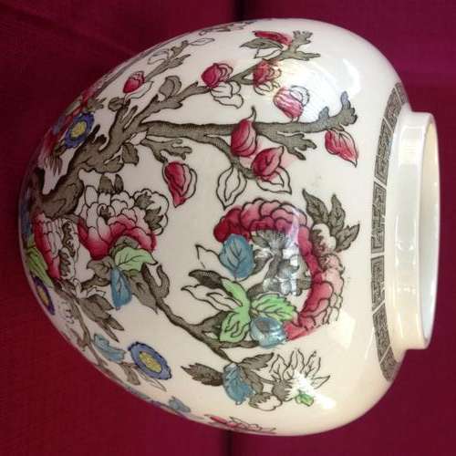 Vintage Johnson Bros GingerJar - Indian Tree Pattern
