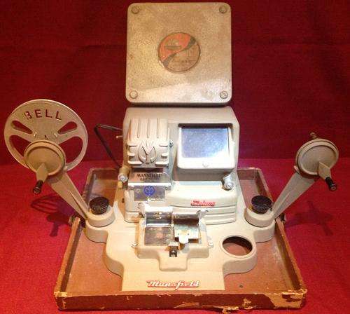 Mansfield 16mm Movie Editor & Movie Reel Tin