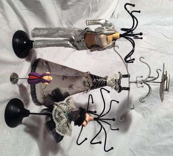 Dress Jewellery Stand Collection of Four