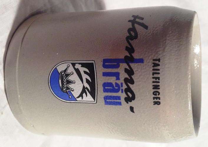 Vintage German Tankard - Tailfinger Hanna Brau 0.5l
