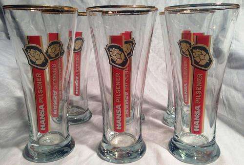 Hansa Pilsener 300ml Set of 6 Glasses