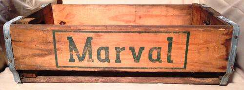 Vintage Marval Wooden Crate