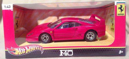 HOT WHEELS T8418 FERRARI F40 1/43 DIECAST RED