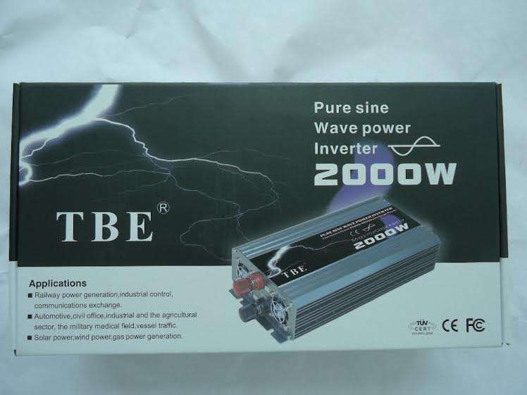 2000w (4000w peak) 12v to 220v pure sine wave inverter