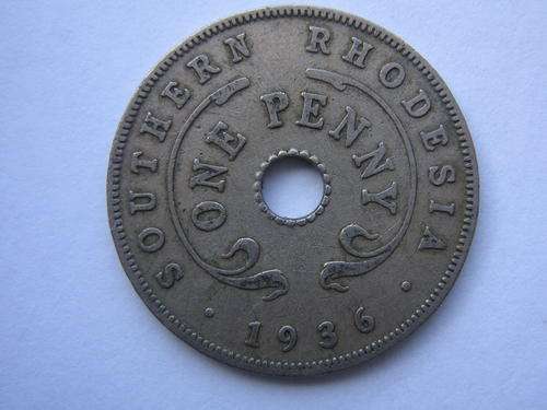 Southern Rhodesia 1936 One Penny.