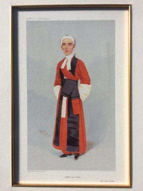 VANITY FAIR PRINT : MR. JUSTICE DARLING 1907 - JUDICIAL LIGHT WEIGHT, BY SPY (R5000 Online)
