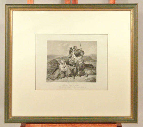 STUNNING ORIGINAL 1851 RELIGIOUS STEEL ENGRAVING BY ALBERT PAYNE, AFTER STILKE