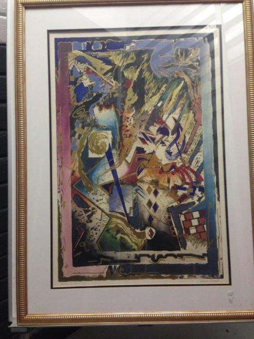 ROBERT KOSTUCK HANDS OF FATE #2 ART PRINT SILKSCREEN LISTED ARTIST ABSTRACT (ONLINE UP TO R15000)