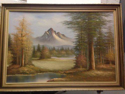 STUNNING FRAMED OIL LANDSCAPE PAINTING BY ANTONIO (VALUE SIMILAR R7000 ONLINE)