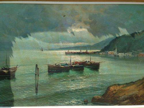 SUPERB VERY LARGE OIL BY FAMOUS ITALIAN ARTIST ALBERTO CAROSI (ONLINE PRICING AVERAGES 1 500 EURO)